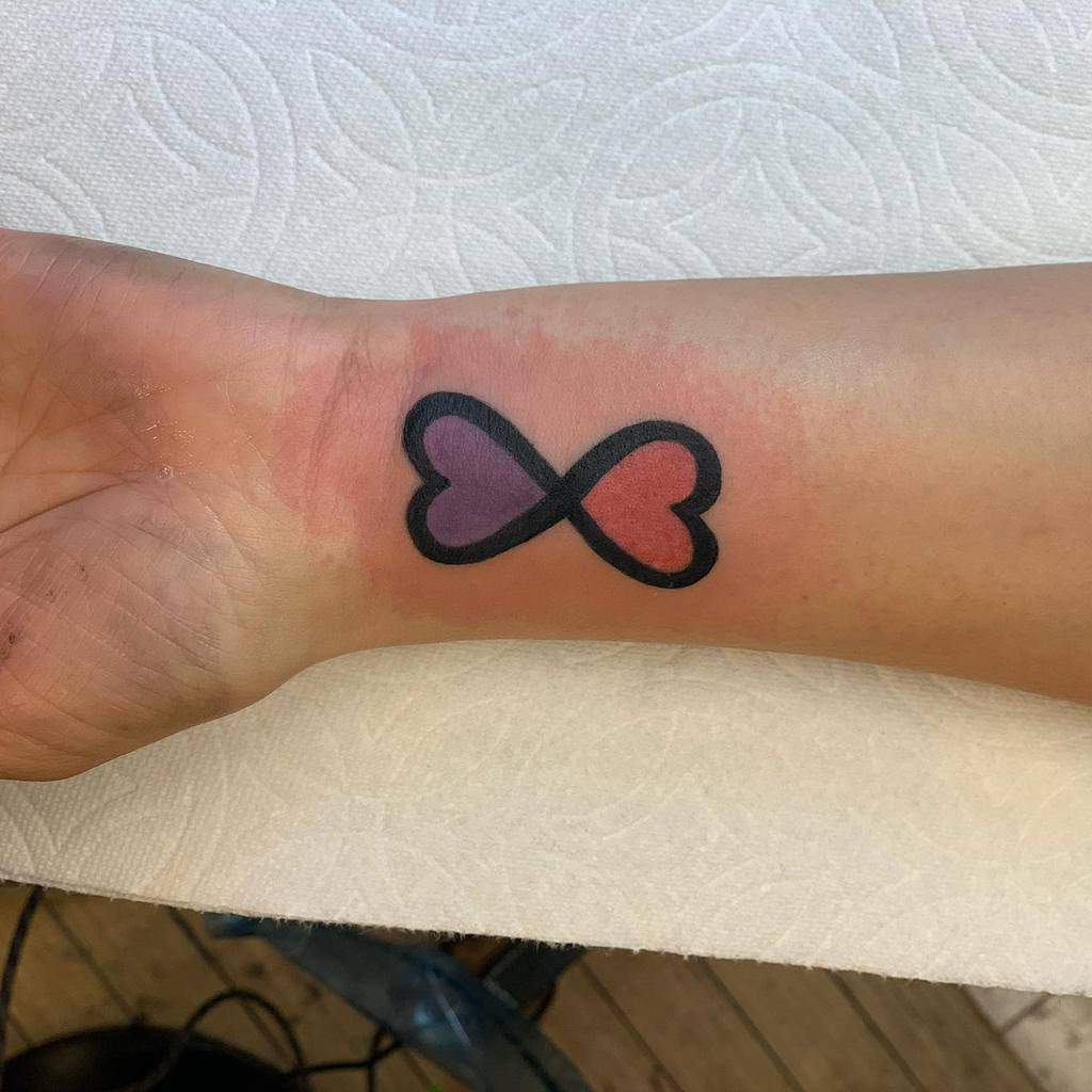 Infinity Heart Wrist Tattoo knivesandneedles