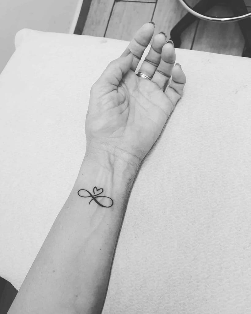 Infinity Heart Wrist Tattoo mr.jones.tattoo
