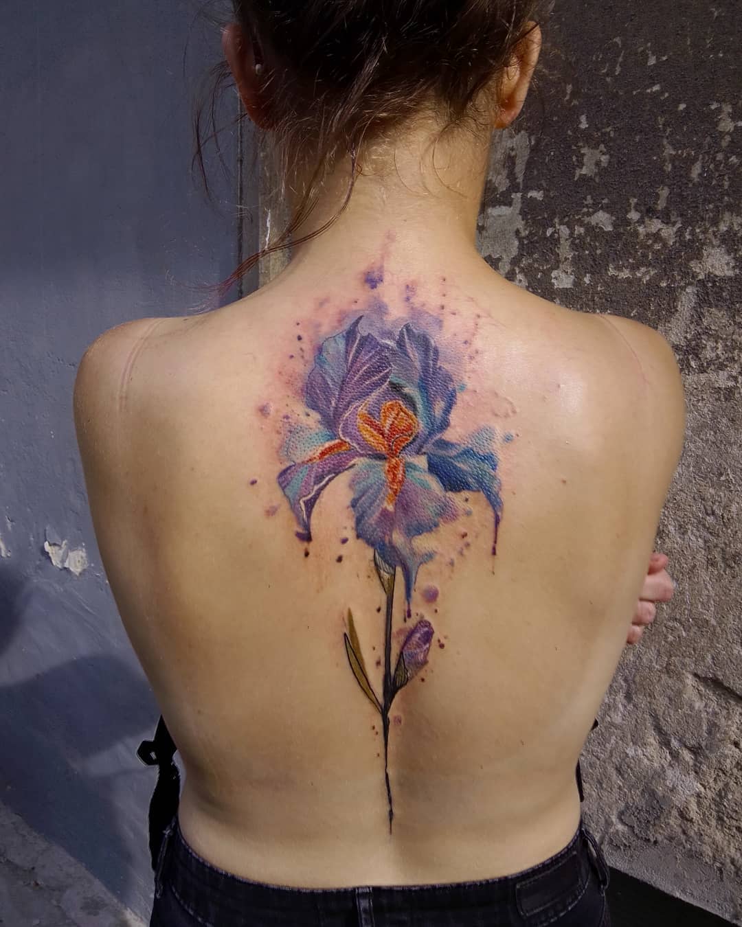 Iris Back Tattoo -linda.freesoul.ink
