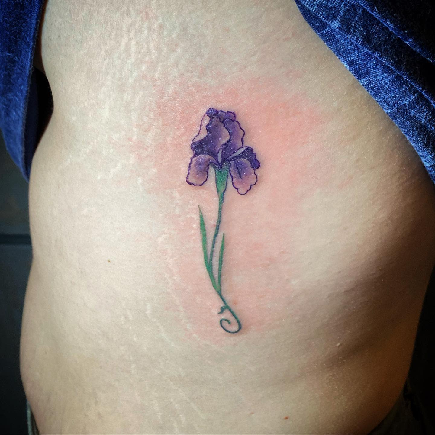 Pequeño tatuaje de iris -jenwhitetattoos