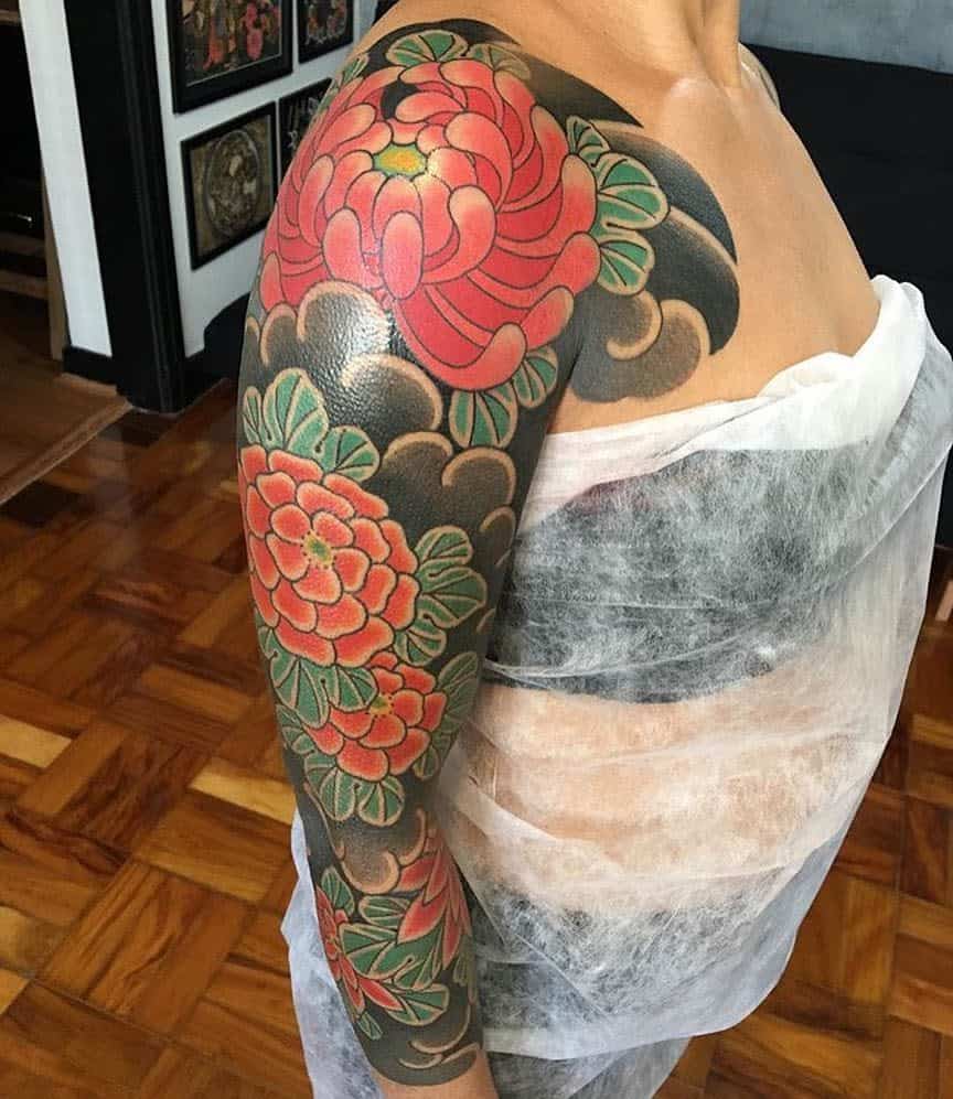 Japanese Sleeve Tattoos for Women vinicius.crisantemo