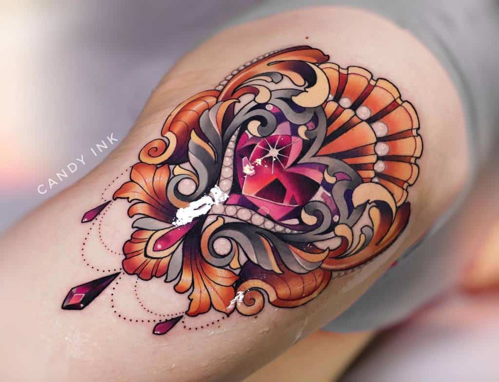 Jewel Chandelier Tattoo Candy Ink