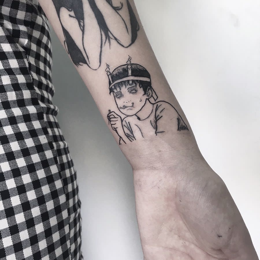 Junji Ito Souichi Tattoo -missbat_tattoo