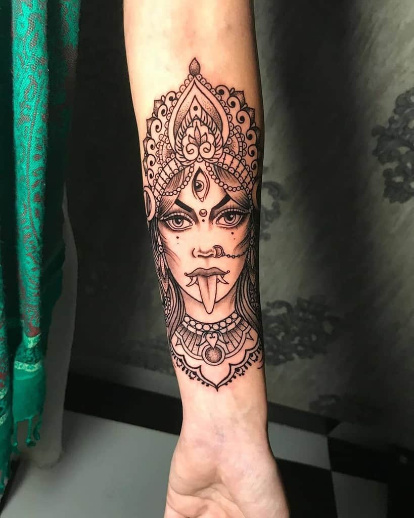 Kali Arm Hand Tattoo vijaykavithia