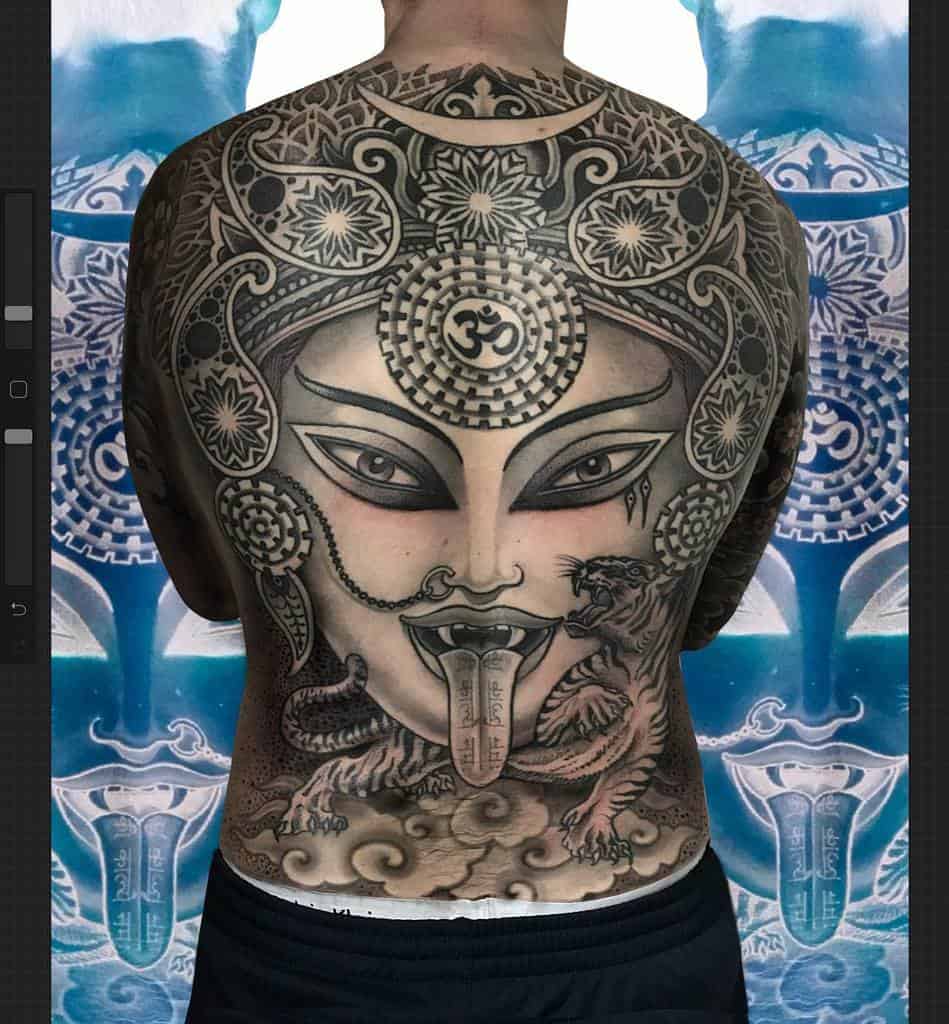 Kali Back Tattoo Jondix