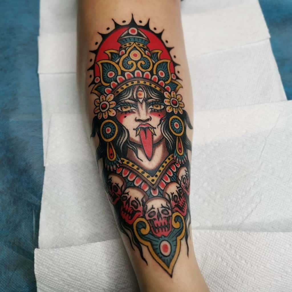 Kali Traditional Neo Traditional Tattoo Jessicadoestattoos