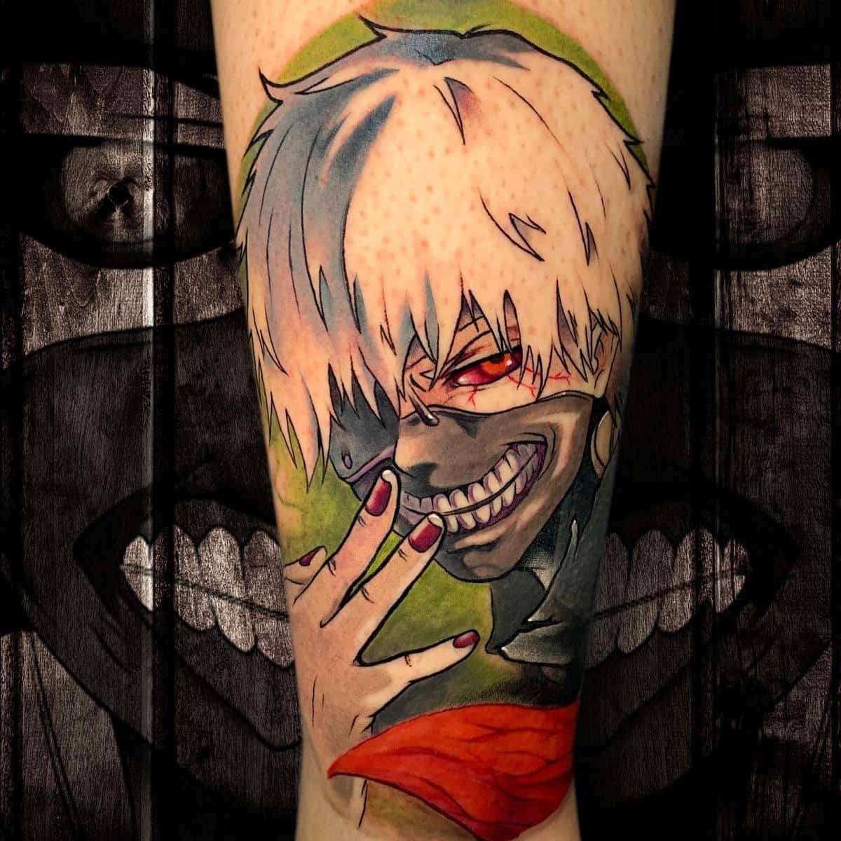Ken Kaneki Tokyo Ghoul Tattoo -baelsotattoo.
