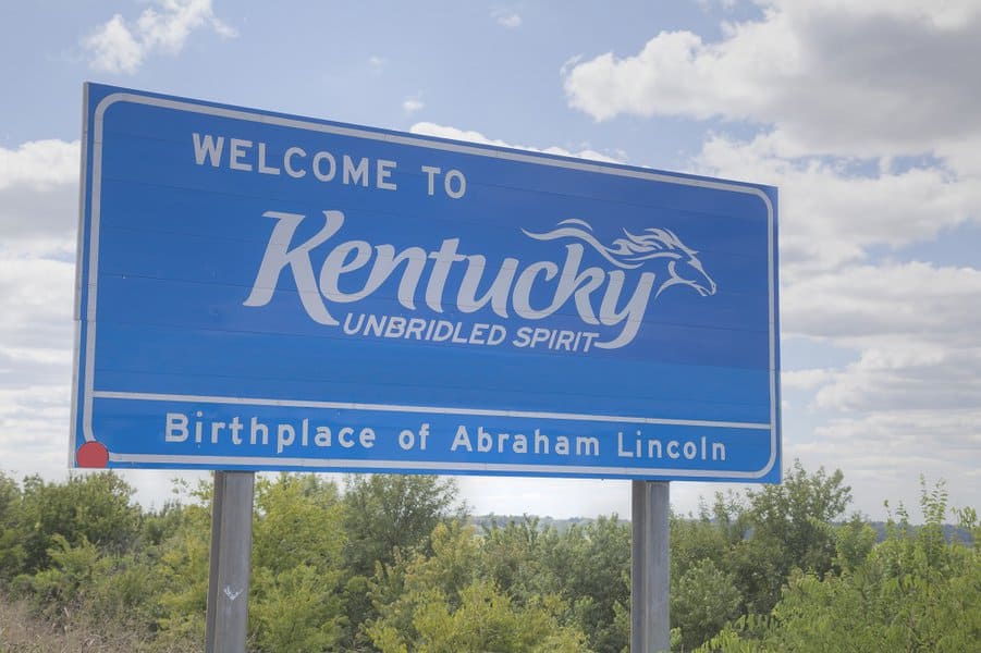 Kentucky Welcome Sign