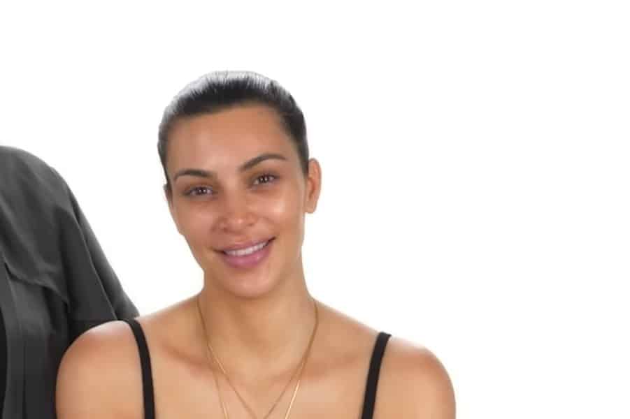 Kim Kardashian without makeup