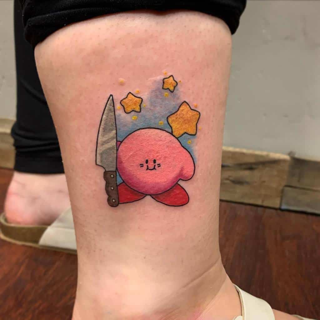 Kirby With A Knife Kirby Tattoos Dominiquedarko