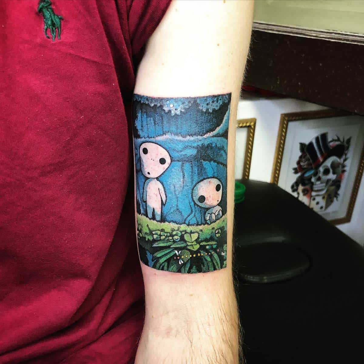 Tatuaje Kodama Studio Ghibli -angelacorti_