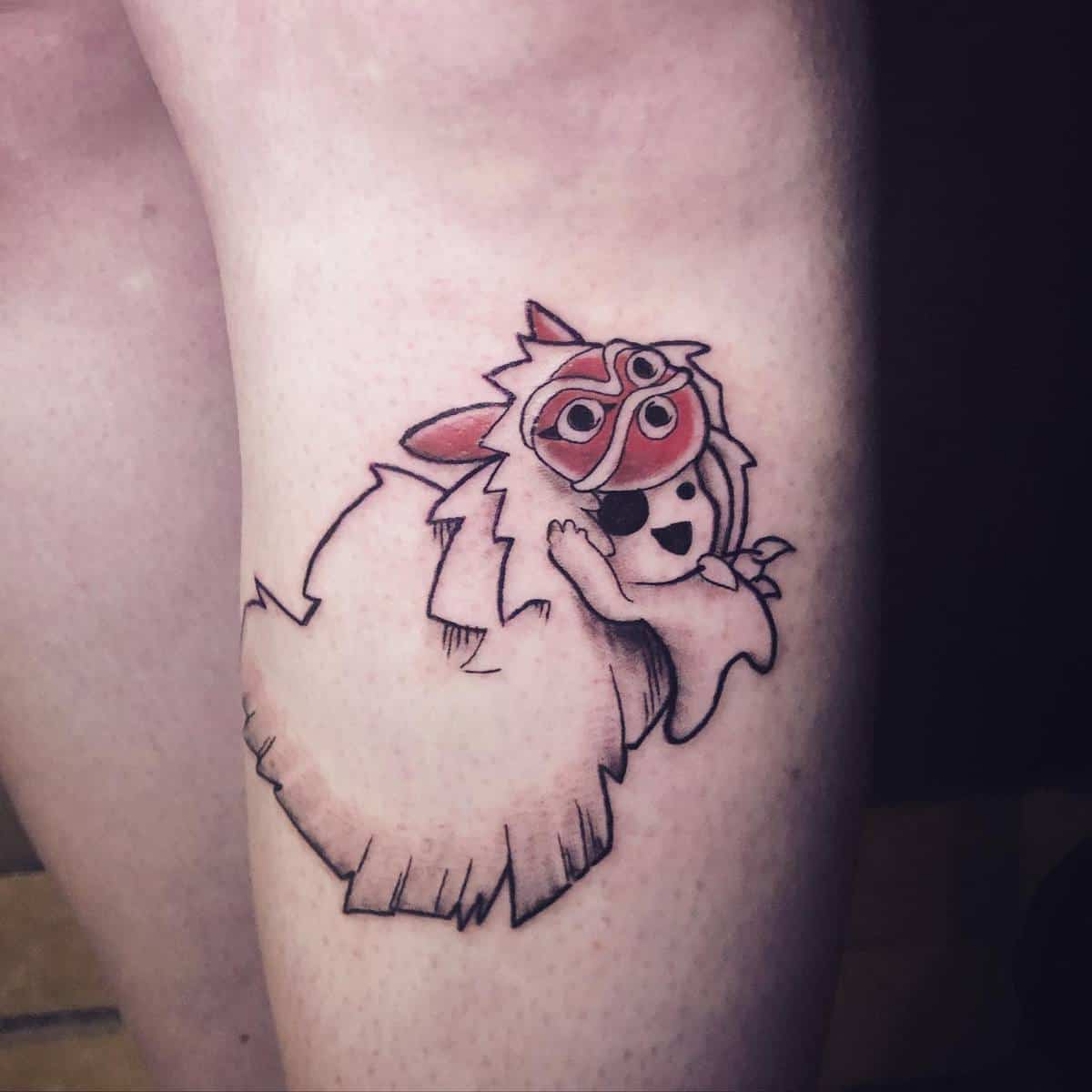 my most recent tatto Kodama from Princess Mononoke  rnerdtattoos