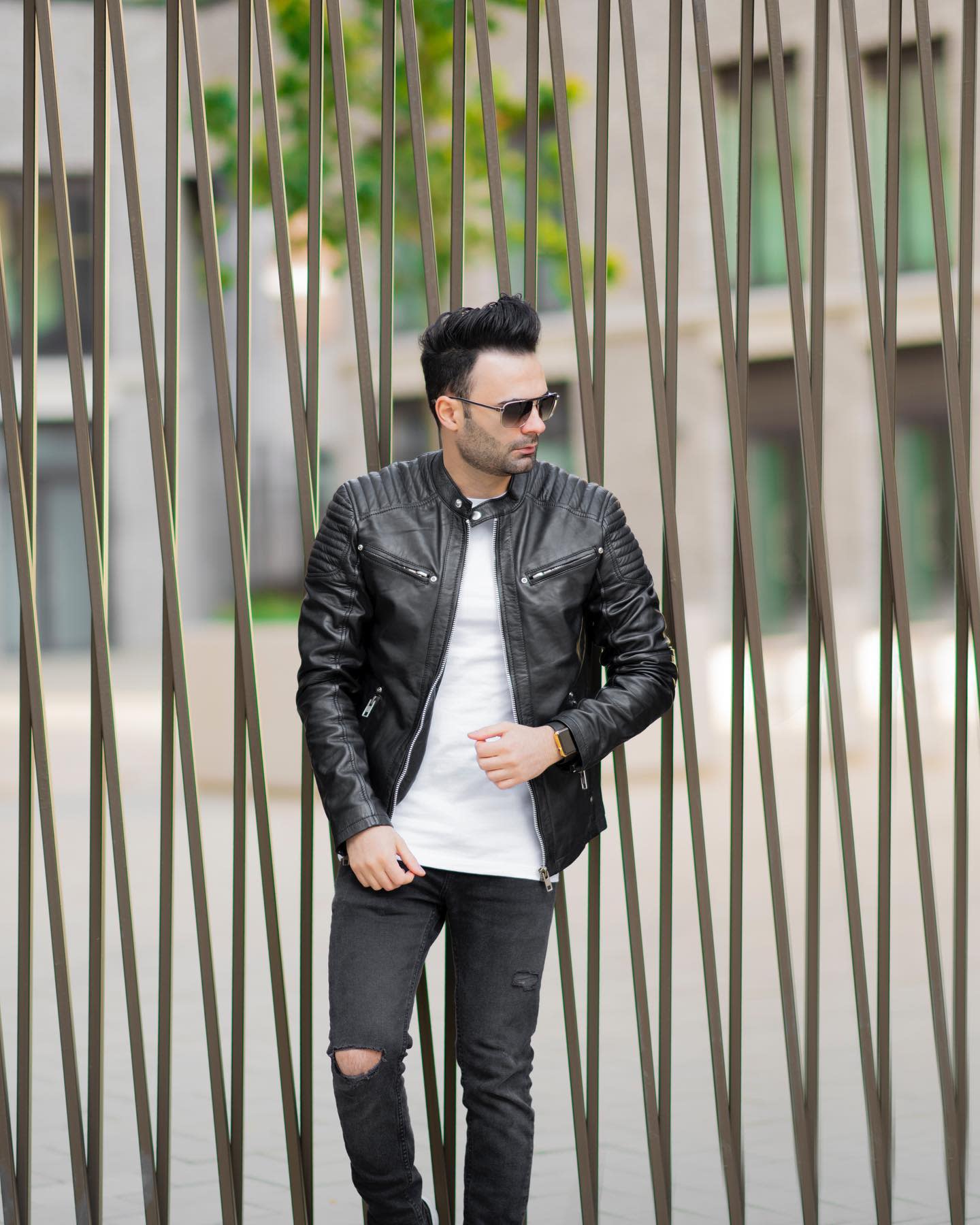 Dapper Leather Jacket Styles -ish.vision
