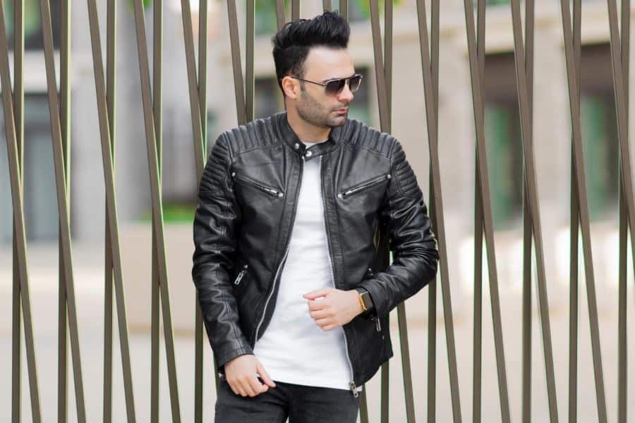 74 Awesome Leather Jacket Style Ideas for Men