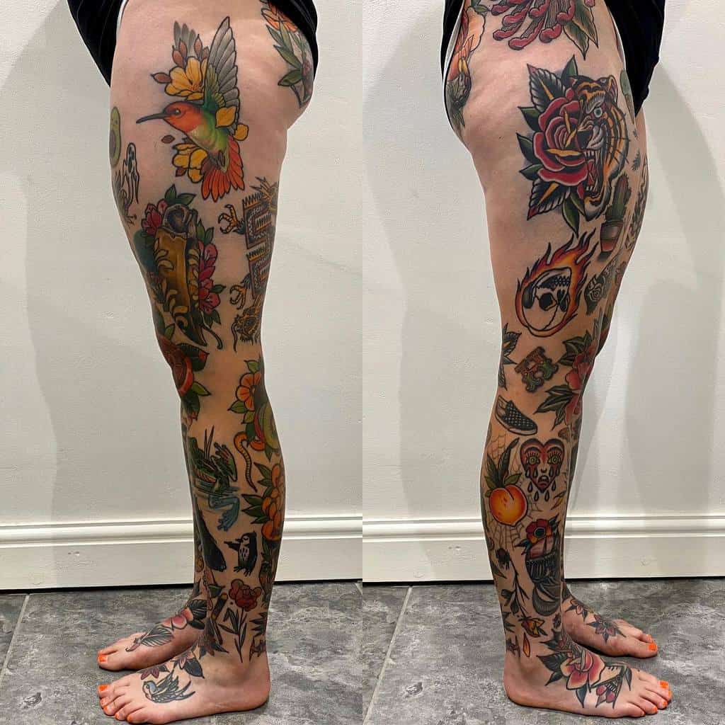 Leg Sleeve Tattoos for Women burr_charlotte_