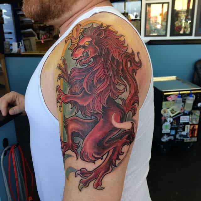 Lion Upper Arm Tattoos andi_the_pants