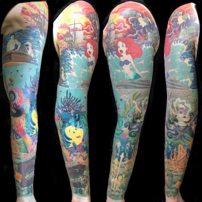 63 Cute Little Mermaid Tattoo Ideas