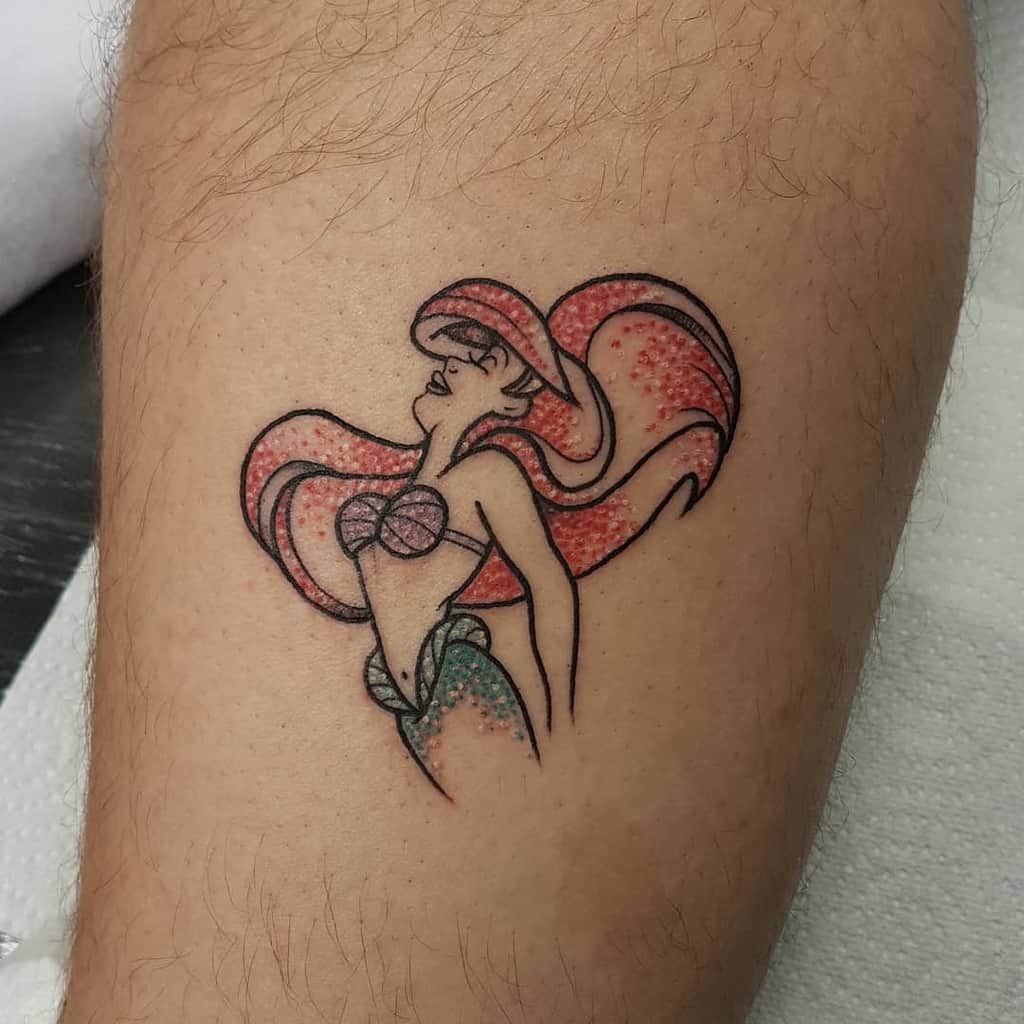 Little Mermaid Small Simple Tattoo Sari Jane Tattoos