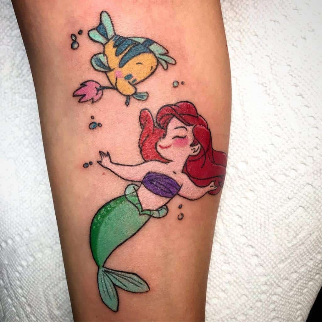 Little Mermaid Small Simple Tattoo Smgtattoo
