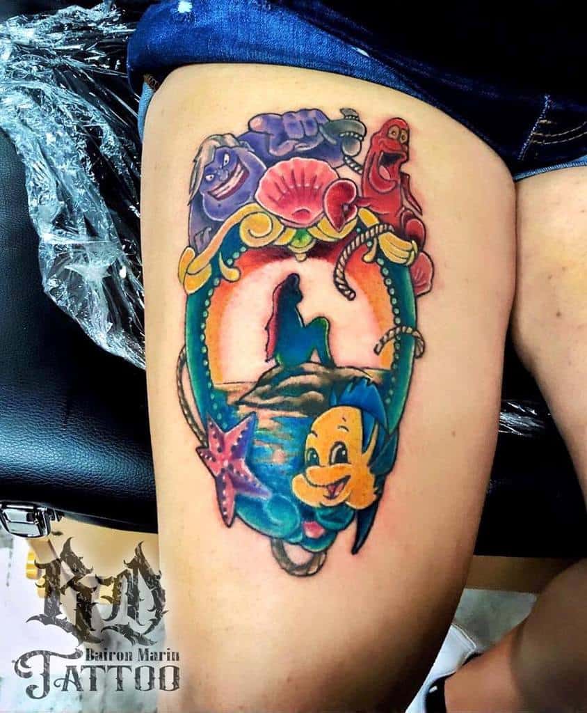 thigh tattoo mermaid｜Tìm kiếm TikTok