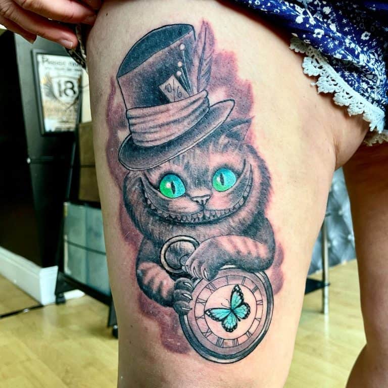 Cool Cheshire Cat Tattoo Ideas and Designs