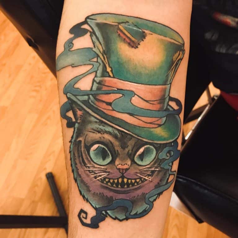 Cool Cheshire Cat Tattoo Ideas and Designs