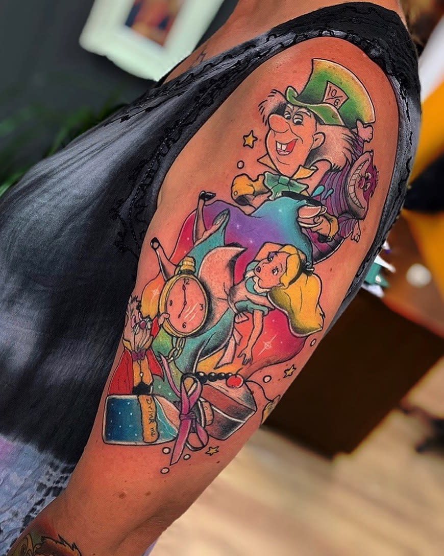 The Top 35 Mad Hatter Tattoo Ideas - [2021 Inspiration Guide]