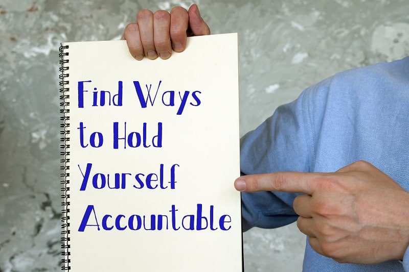 Make yourself accountable - Successful businessman