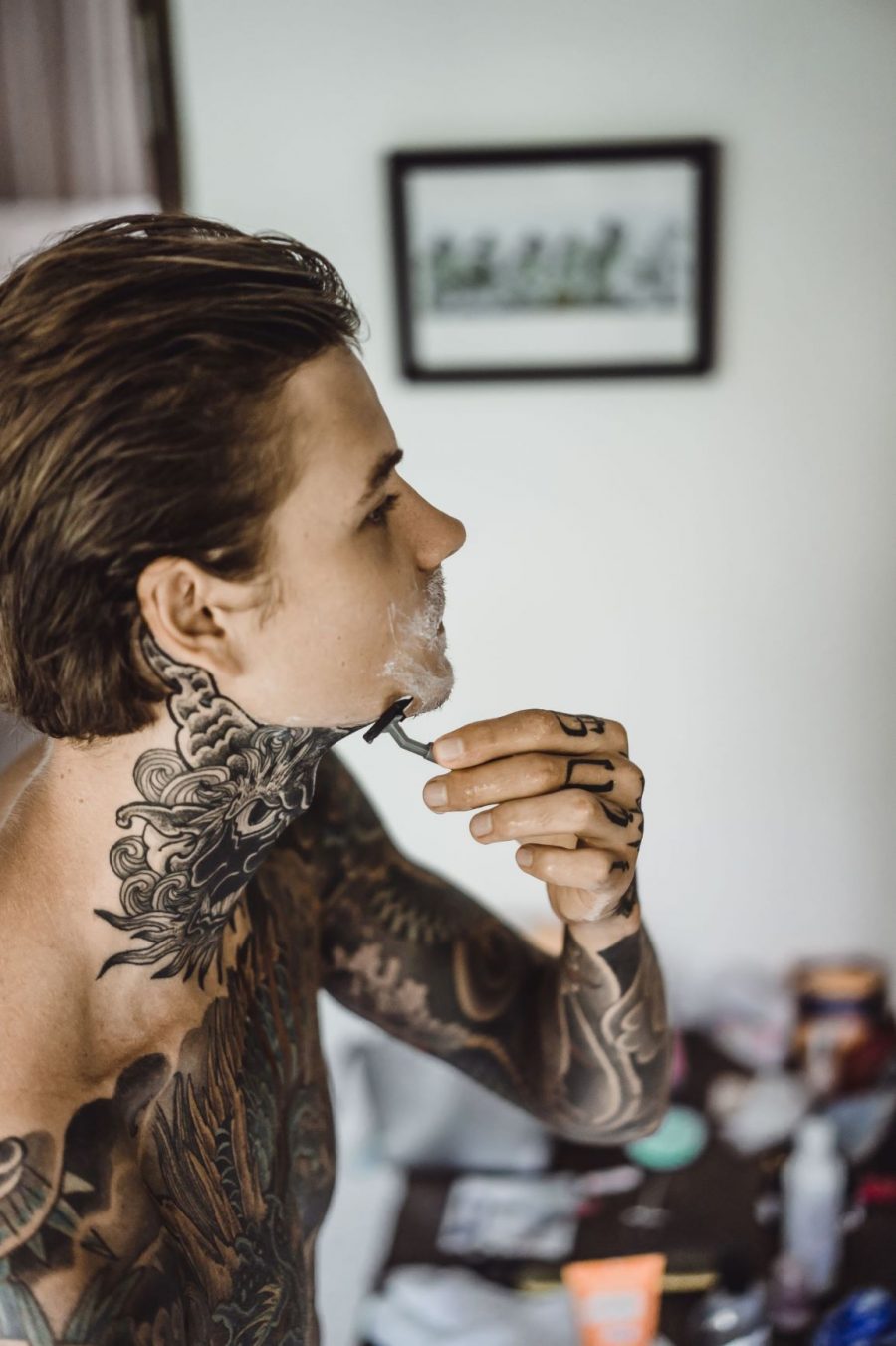 American Traditional Straight Razor tattoo | Traditional style tattoo,  Tattoos, American traditional straight razor tattoo