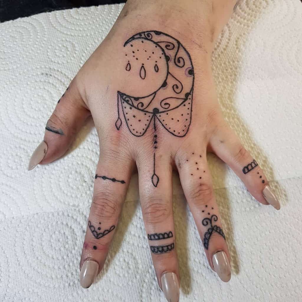 Mandala Crescent Moon Tattoo kikis_tattoo