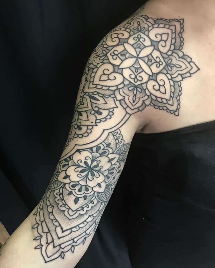 Mandala Sleeve Tattoos for Women danieldimattiacalypsotattoo