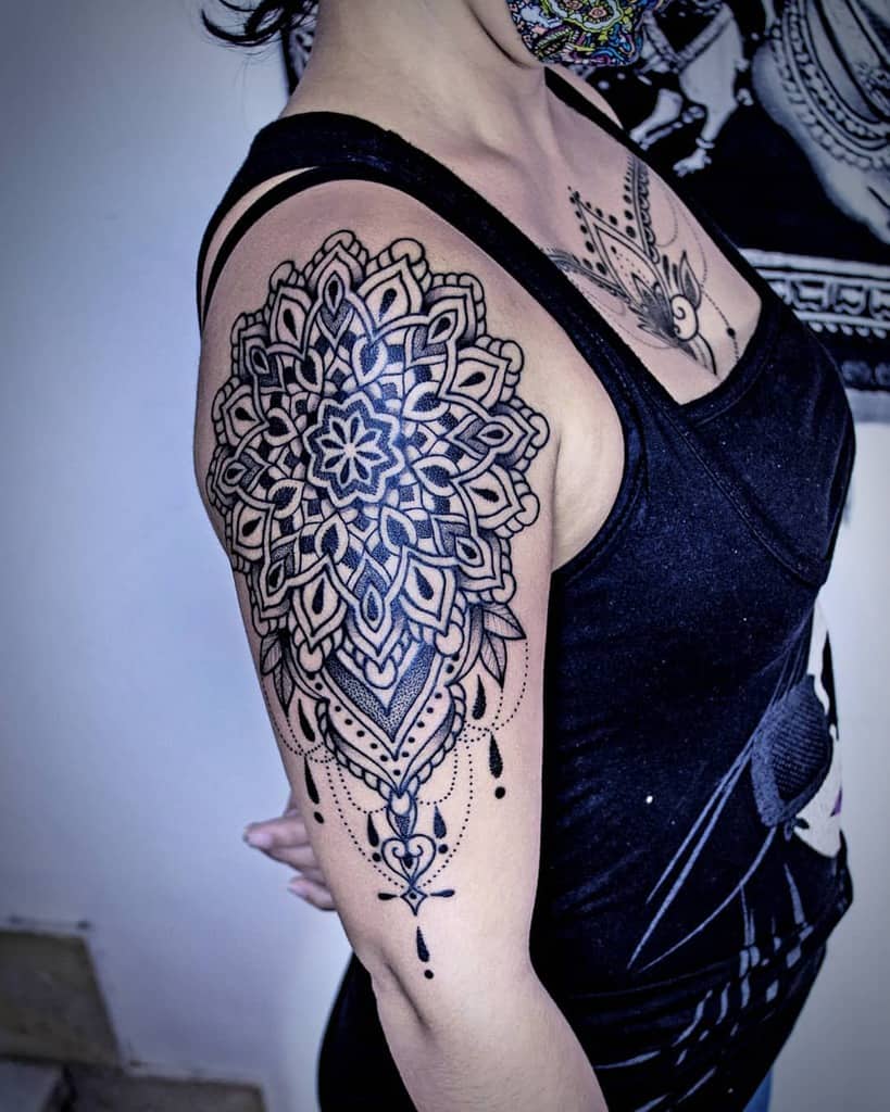 Mandala Upper Arm Tattoos gaby.dots