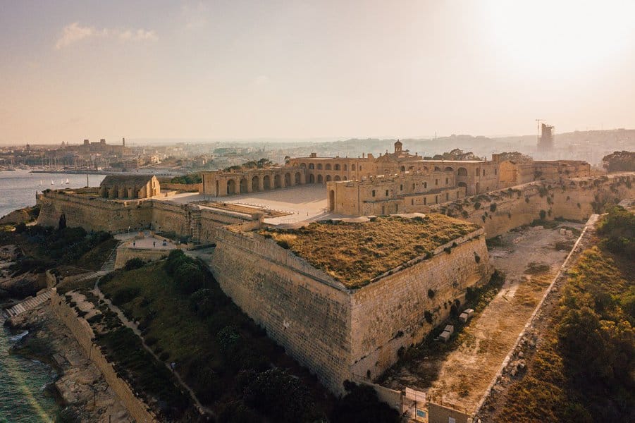 Manoel island fortress near Valletta on Malta