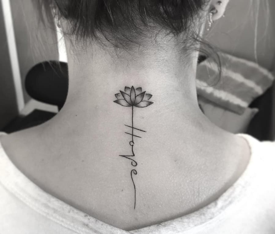 Flower Neck Tattoo - Etsy