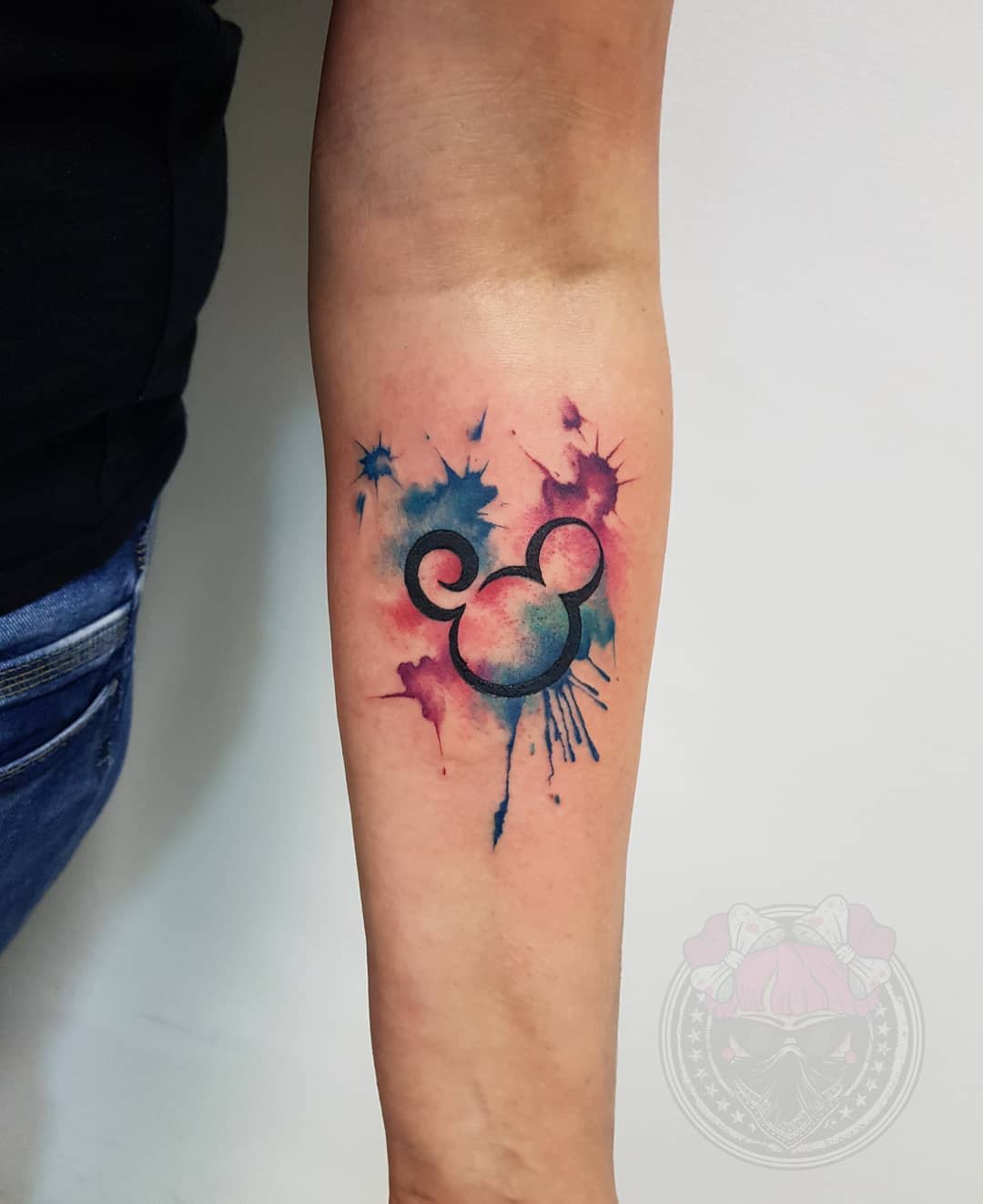 Tatuaje De Mickey Mouse En Acuarela -bo_mademoiselle
