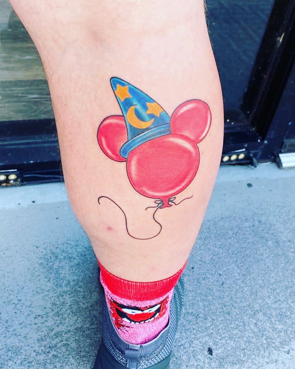 Tatuaje De Mickey Mouse En Acuarela -mikesantosdiaz