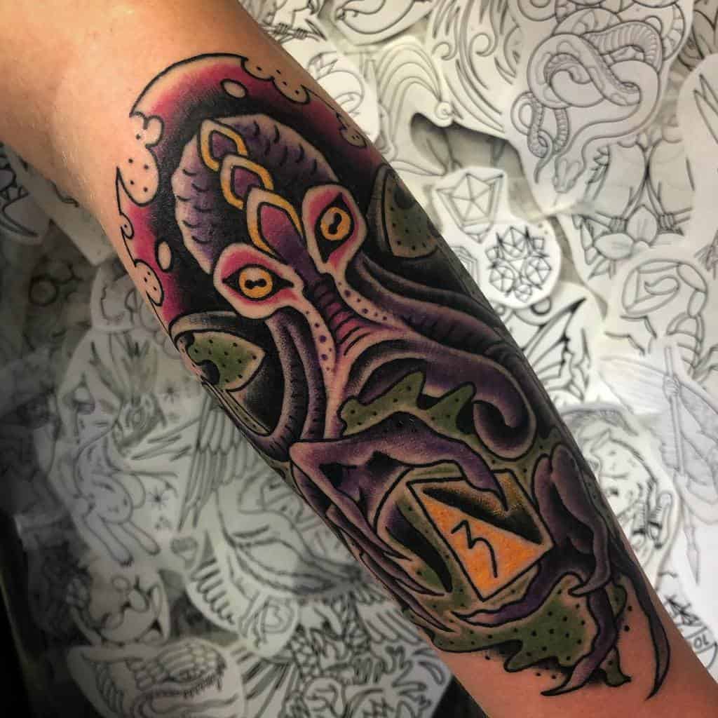 Mind Flayer Dungeons And Dragons Tattoos Ashestattoo