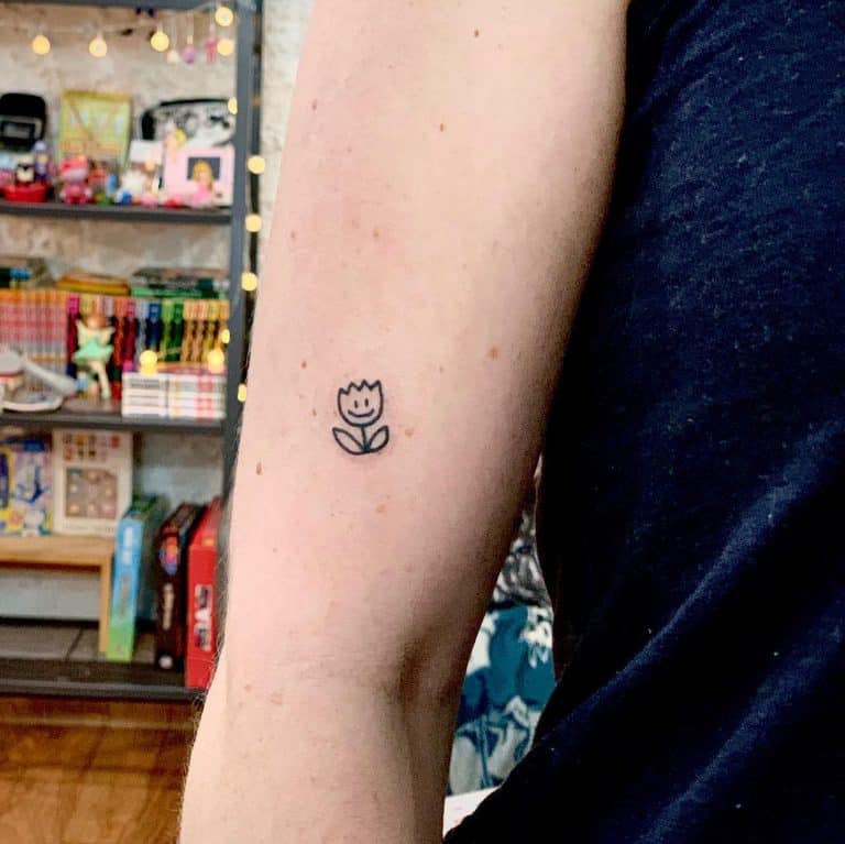 Top 61 Best Minimalist Flower Tattoo Ideas - [2021 Inspiration Guide]