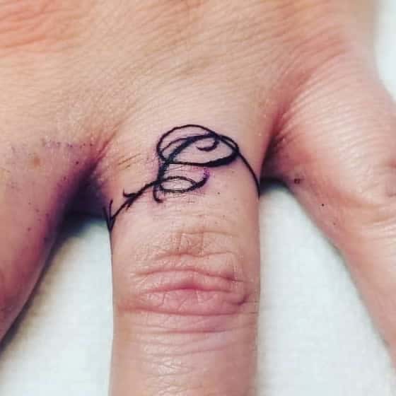 Minimalist Ring Tattoo Scottbakerd