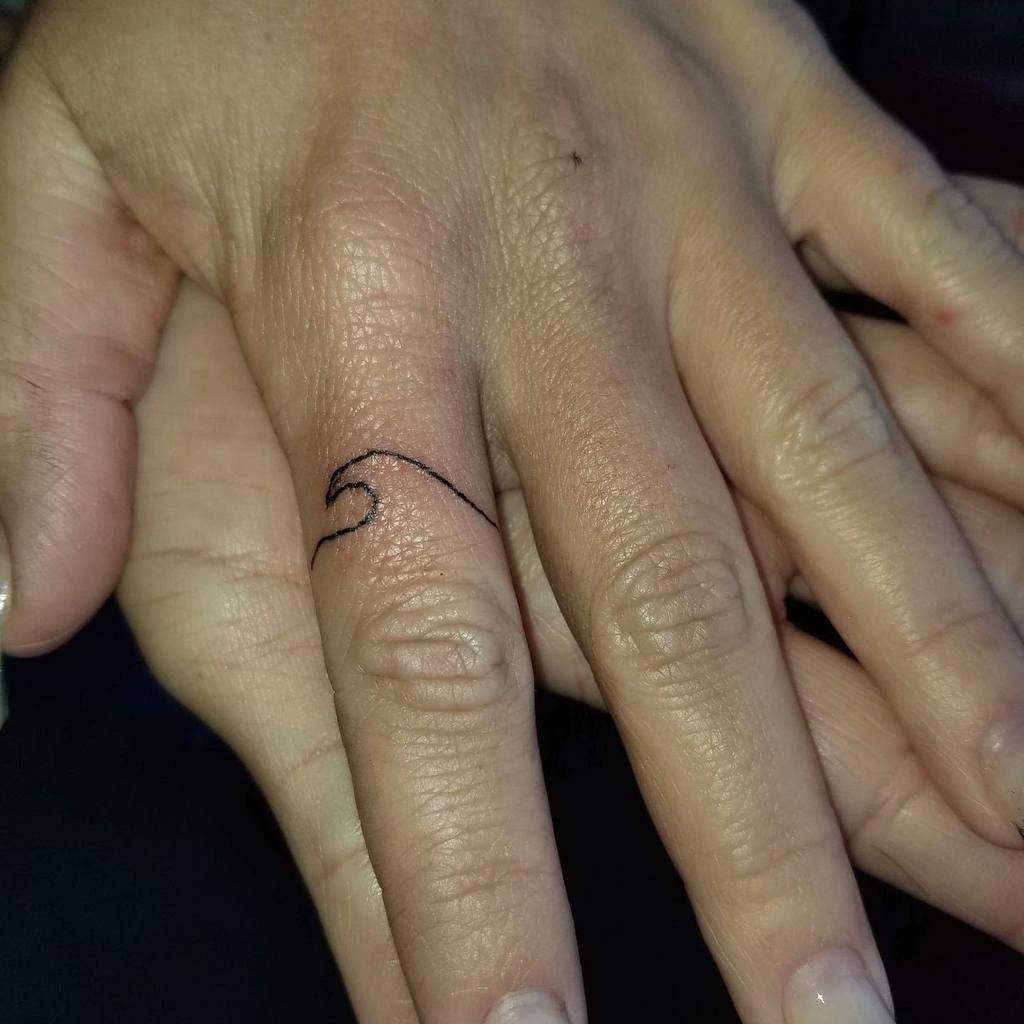 Minimalist Ring Tattoo Skulloodle