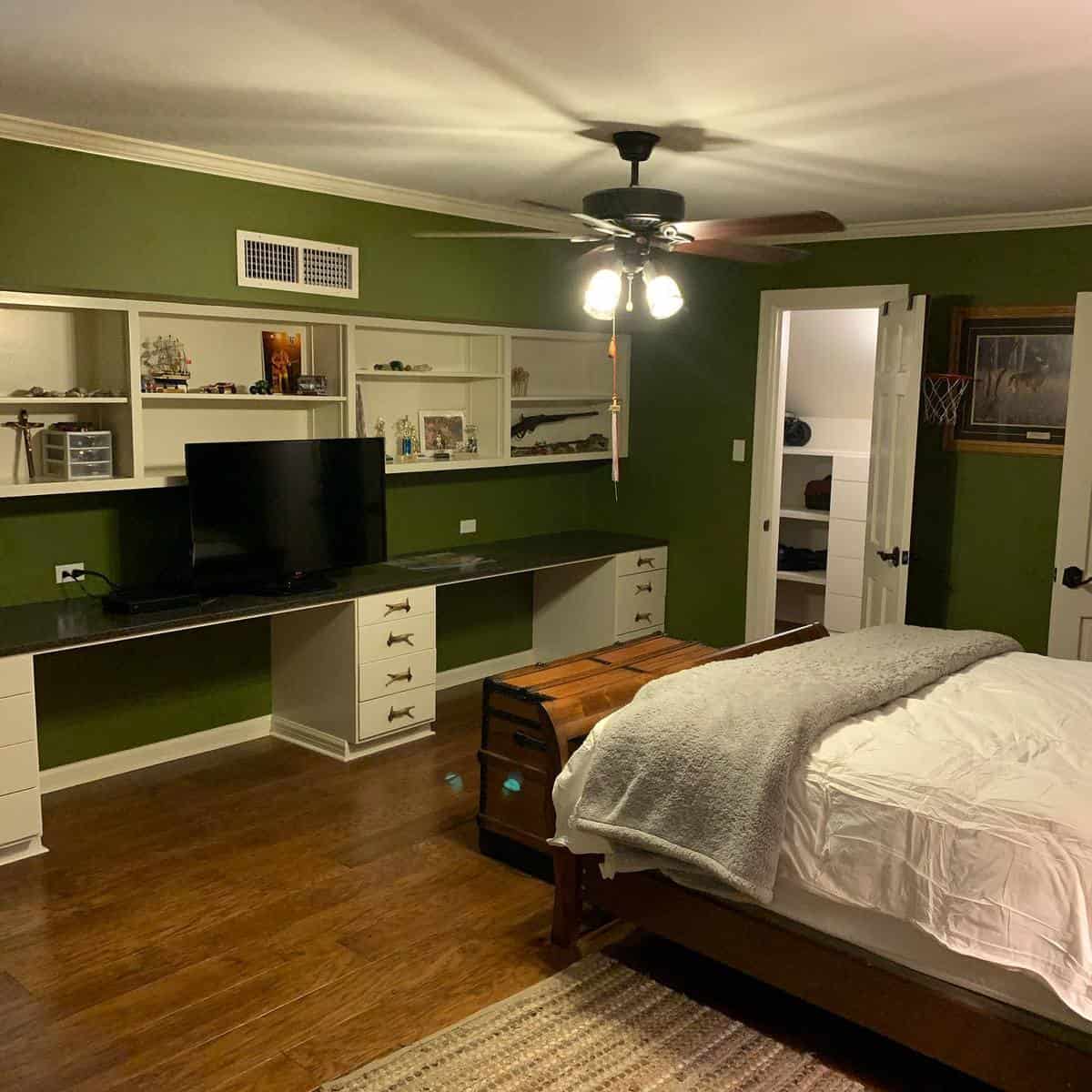 Modern Green Bedroom Ideas -amazing.spaces.organizing