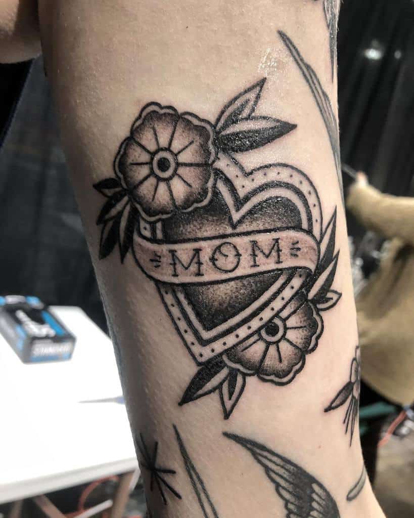 Mom Heart Forearm Tattoo cheyannemarietattoos