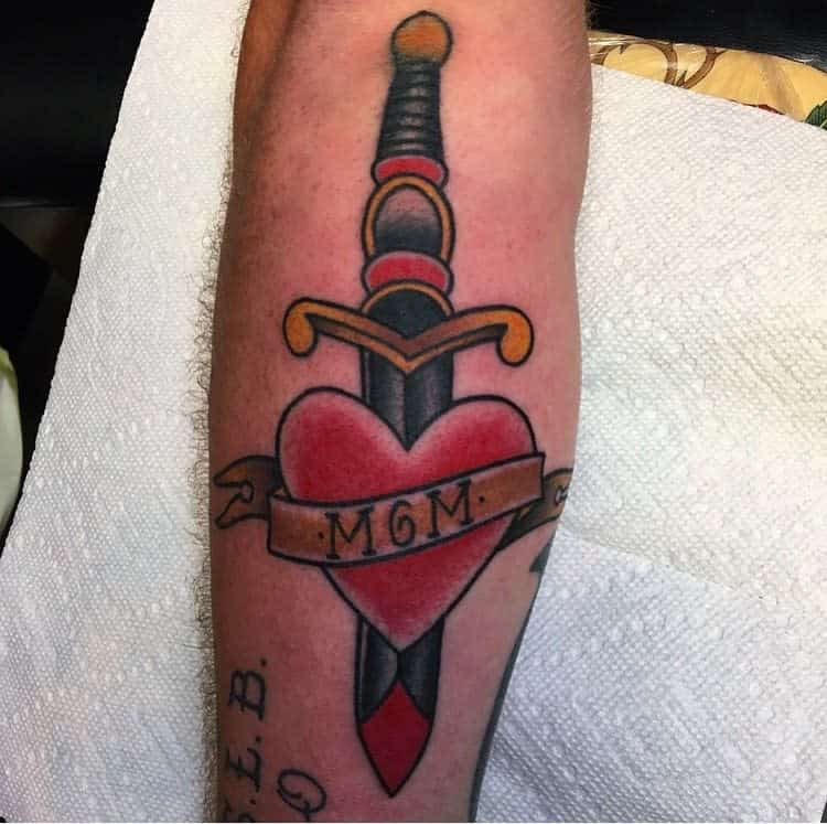 Mom Heart Forearm Tattoo dakotadoddstattoos