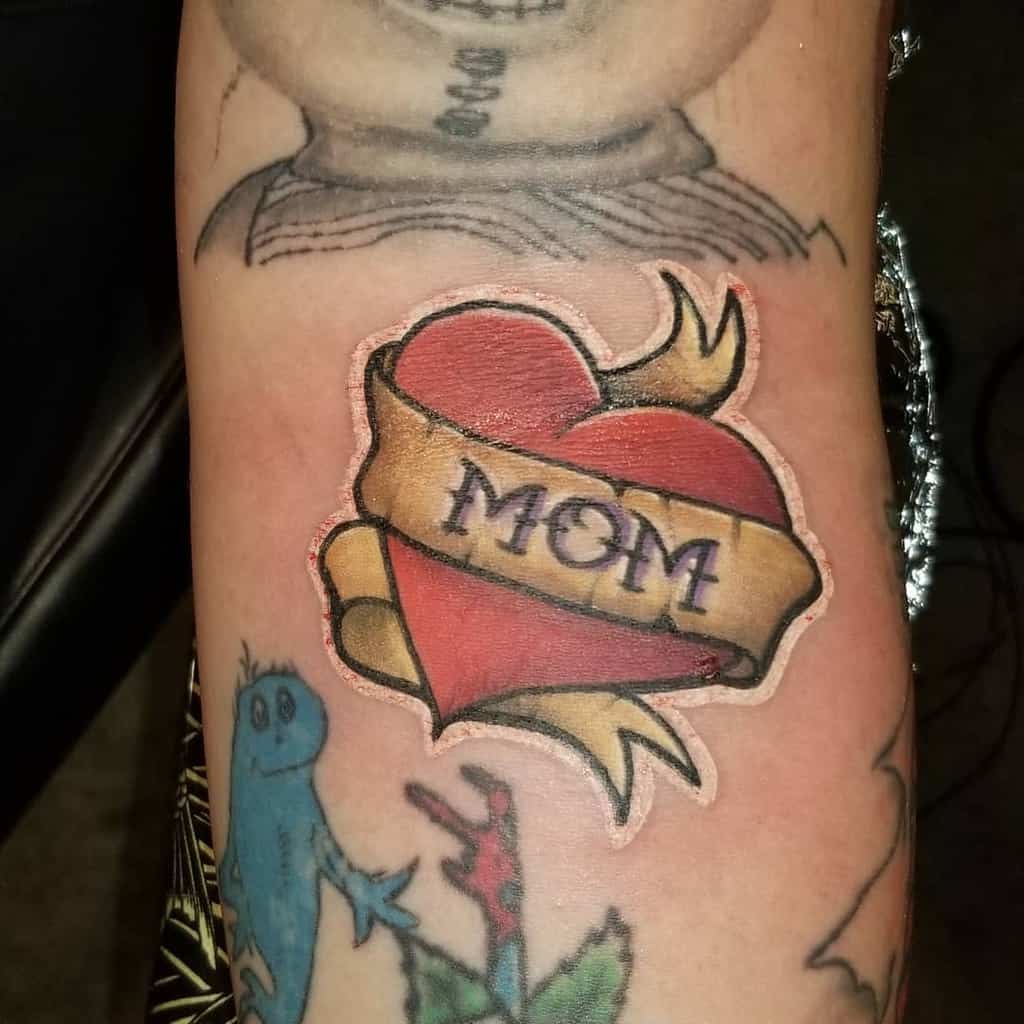 Mom Heart Forearm Tattoo paulmartinez1986