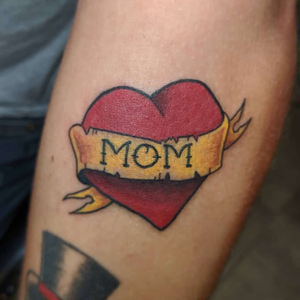 Mom Heart Shoulder Tattoo gavinnoooo