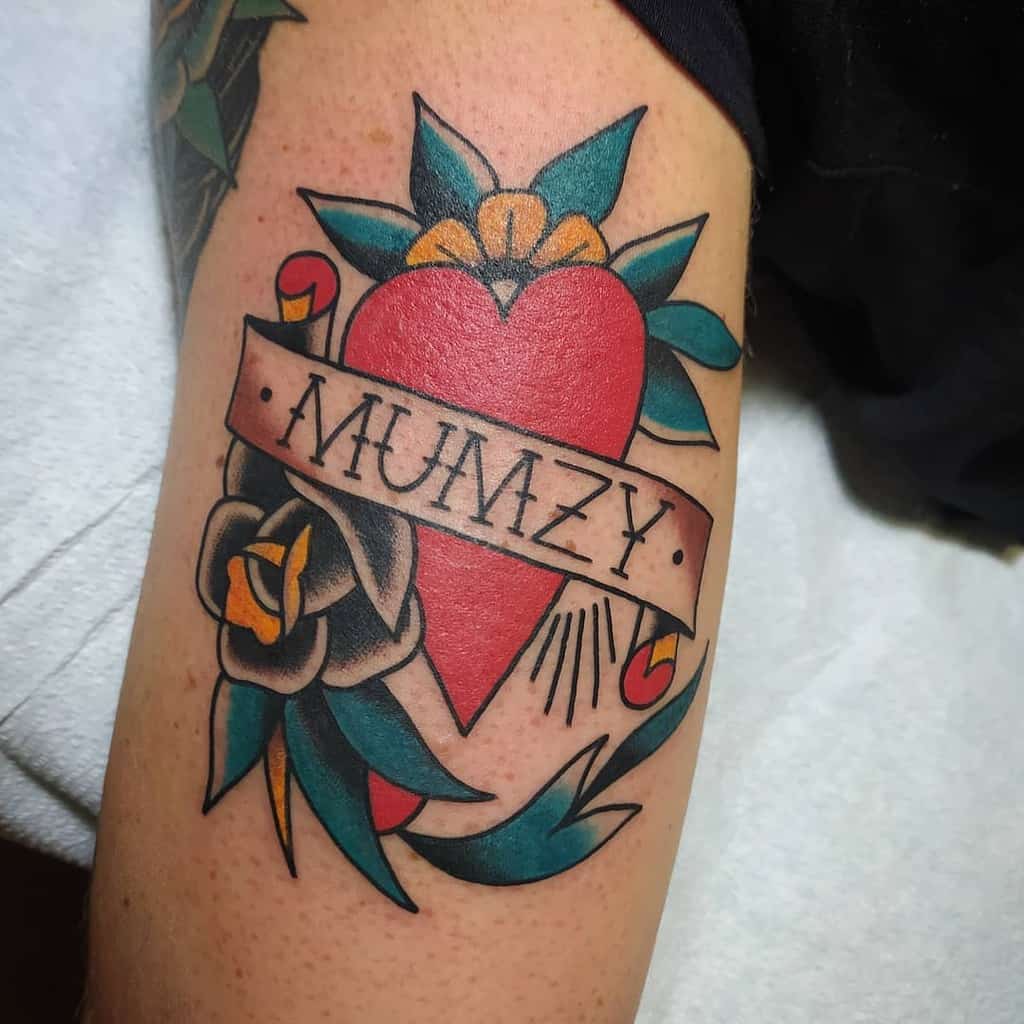 Mom Heart Upperarm Tattoo jessyalbertjr_tattoo