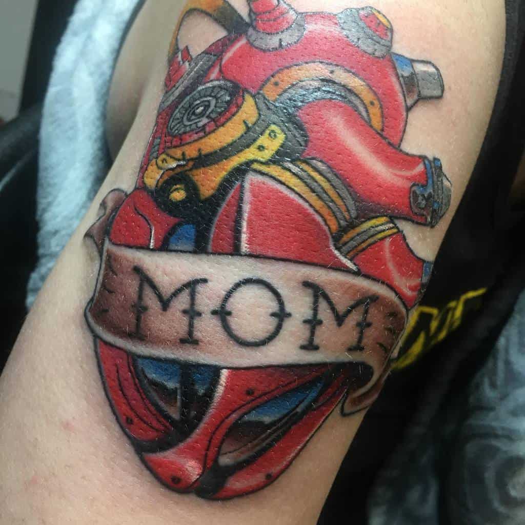Mom Heart Upperarm Tattoo jt.tattoos.goodjob