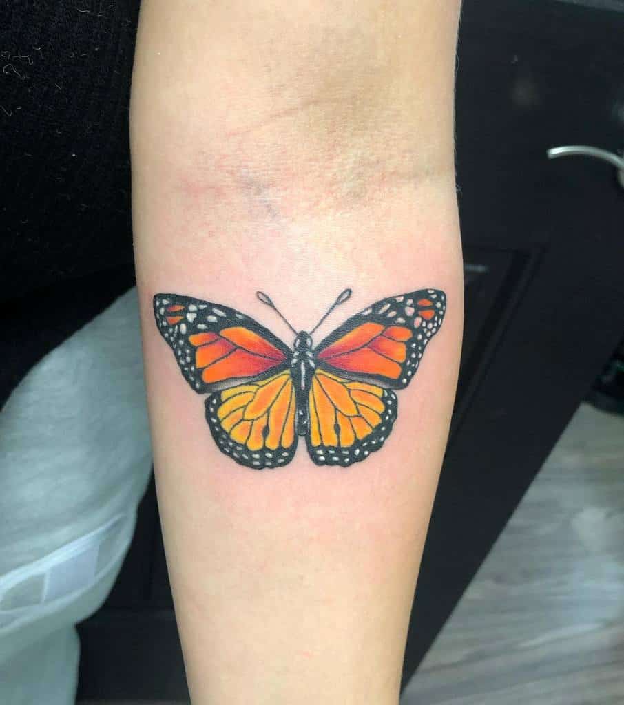Monarch Butterfly Forearm Tattoo madimargs