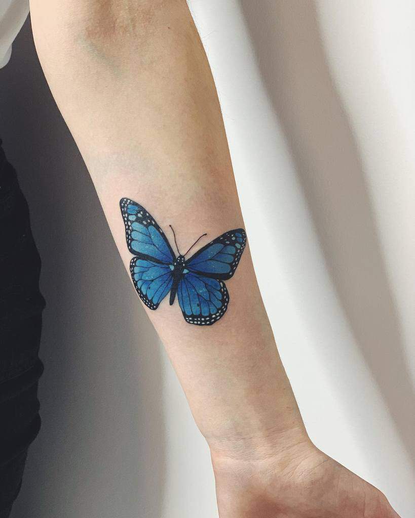 Monarch Butterfly Tattoo hornedqueen_ink