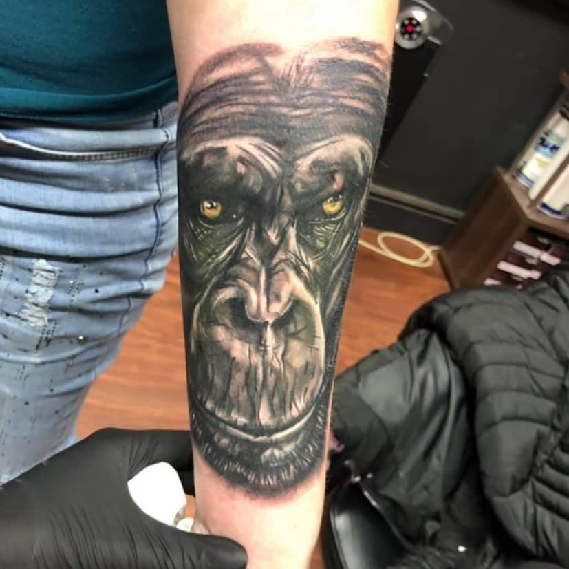 Black Monkey Tattoo -leanne_brothers